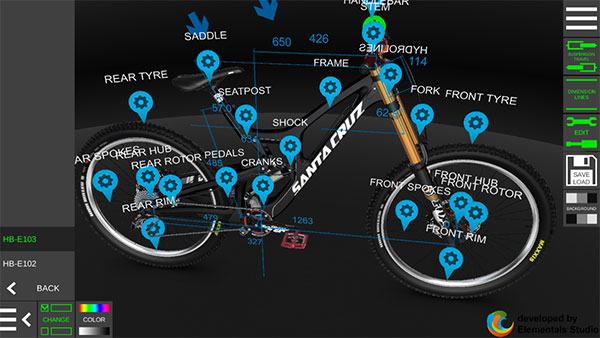自行车配置器3D图片