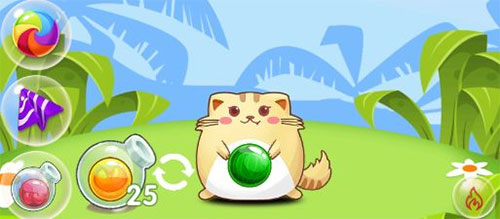 开心萌猫泡泡龙图片9