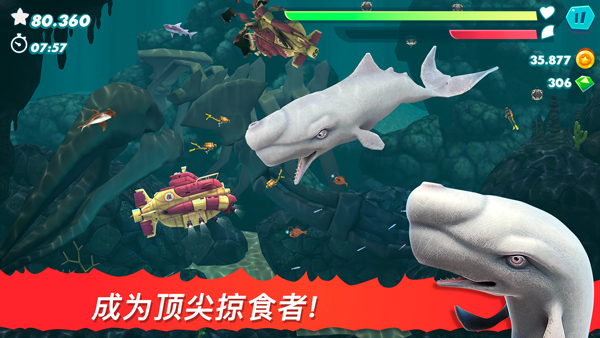 饥饿鲨进化2026最新破解版无限金币钻石版